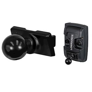 Lowrance Elite-4 & Mark-4 Series Quick Release Adapter with 1" Ball